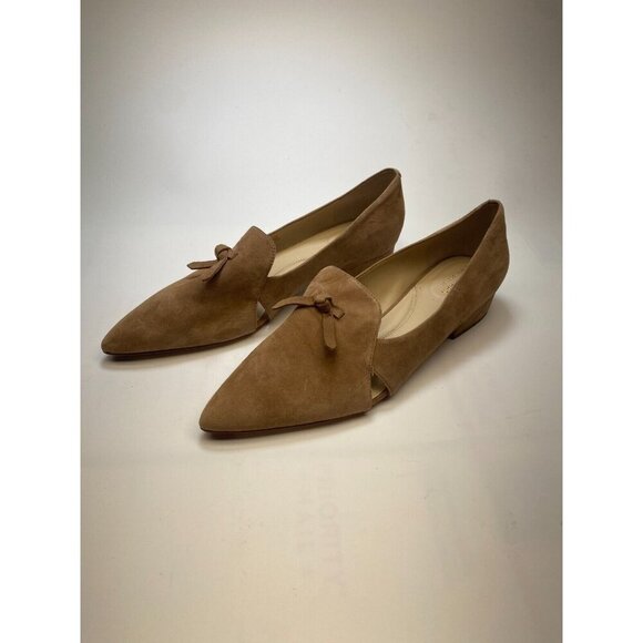 Cole Haan Womens Viola Skimmer Pointy Toe Light Whiskey Flat Sz 11 - Picture 1 of 9